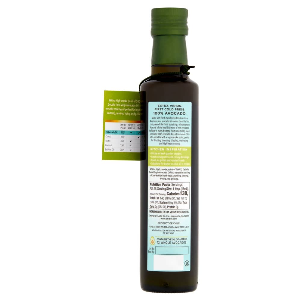 Delallo - Vente Huile de cuisson - Huile d'avocat extra vierge1