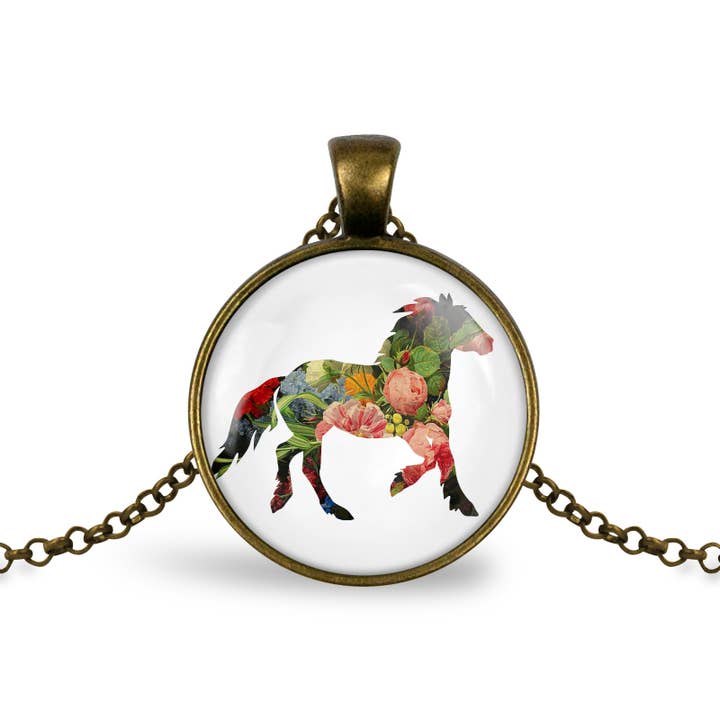 Whimsy Spirit Shop - Wholesale Pendant/Charm Necklace - Horse Pendant Necklace1