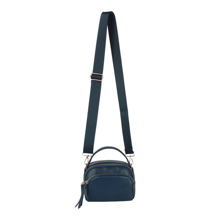 Handbag Factory Corp - Wholesale Crossbody Bag - Women's - Double zip top handle camera crossbody