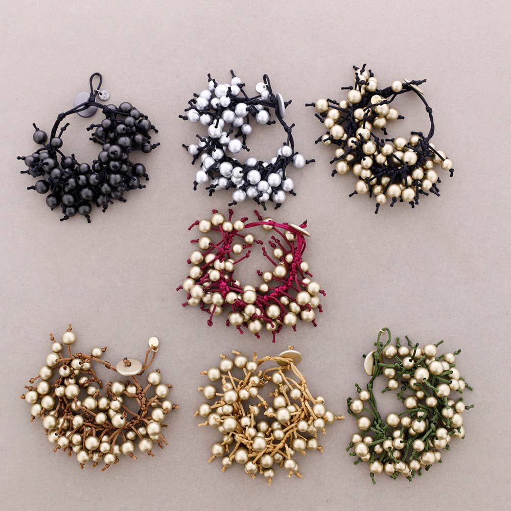 Sonata - Wholesale Beaded Bracelet - Fringe Bead Bracelet Metal Finish8