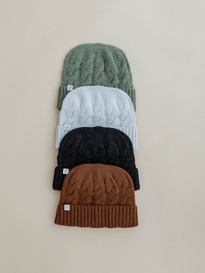 Cashmere Cable Hats for wholesale by Symtarae