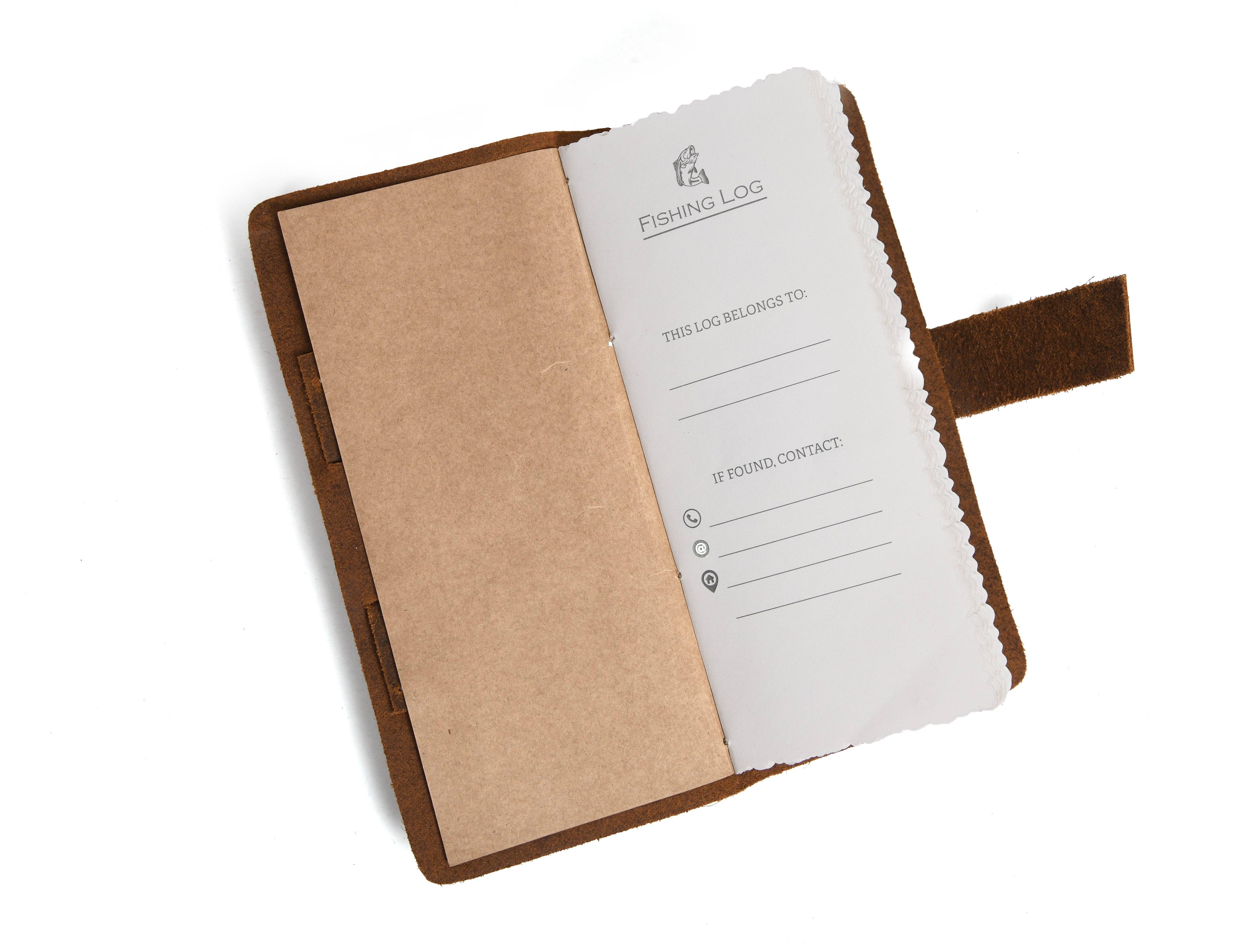 TLG Canada - Wholesale Journal/Diary - Canada Leather Genuine Fishing Logbook | Made In7