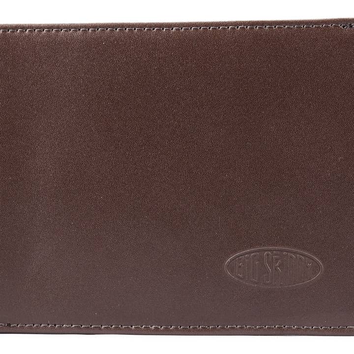 Big Skinny Wallets - Wholesale Wallet - Men's - Leather Super Skinny Bifold Wallet - Brown