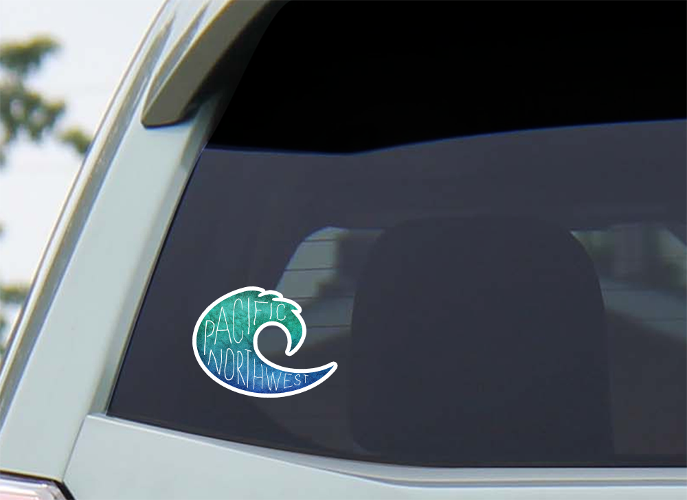 Discovery Stickers - Wholesale Sticker - Pacific Northwest Wave Vinyl Sticker3