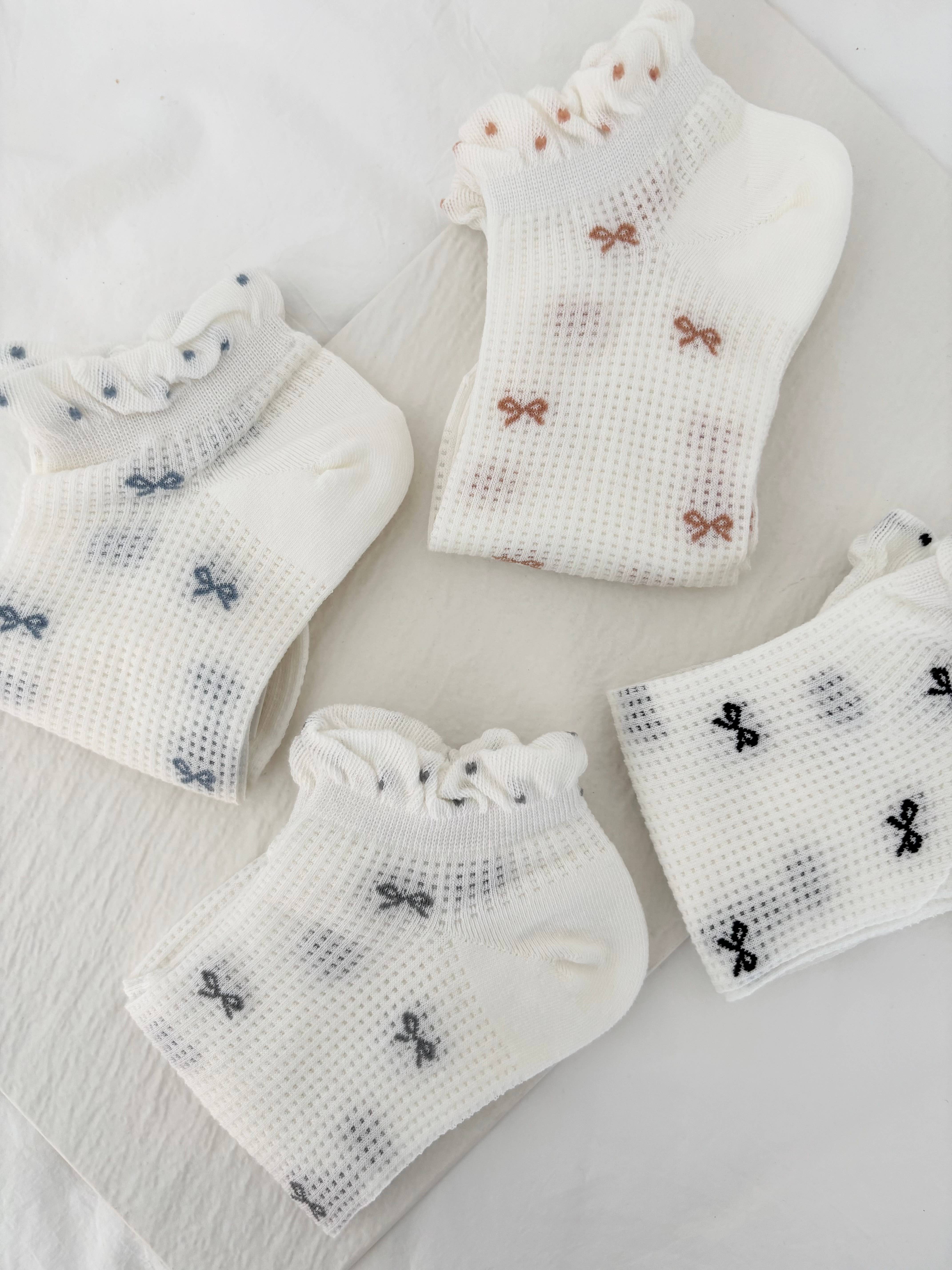 LoveLina – wholesale Strumpor - Dam – Strumpor med rosettdetalj (JIBBON)2