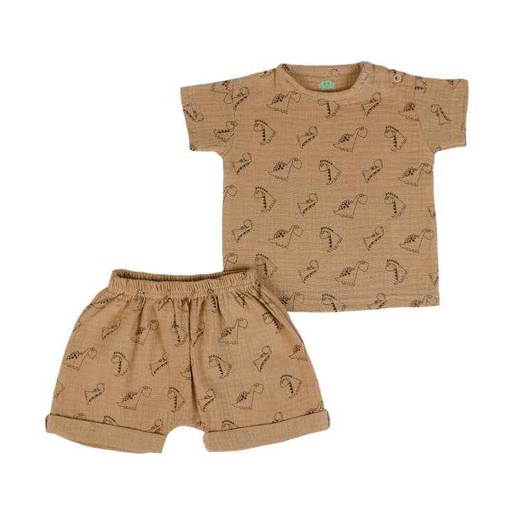 16131 - Camiseta + pantalones cortos (boble) - SS 24 para venta al por mayor de FS Baby