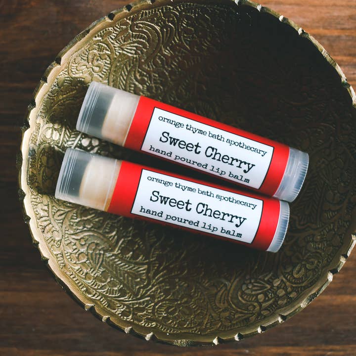 Orange Thyme Bath Apothecary - Wholesale Lip Balm - Sweet Cherry Lip Balm1