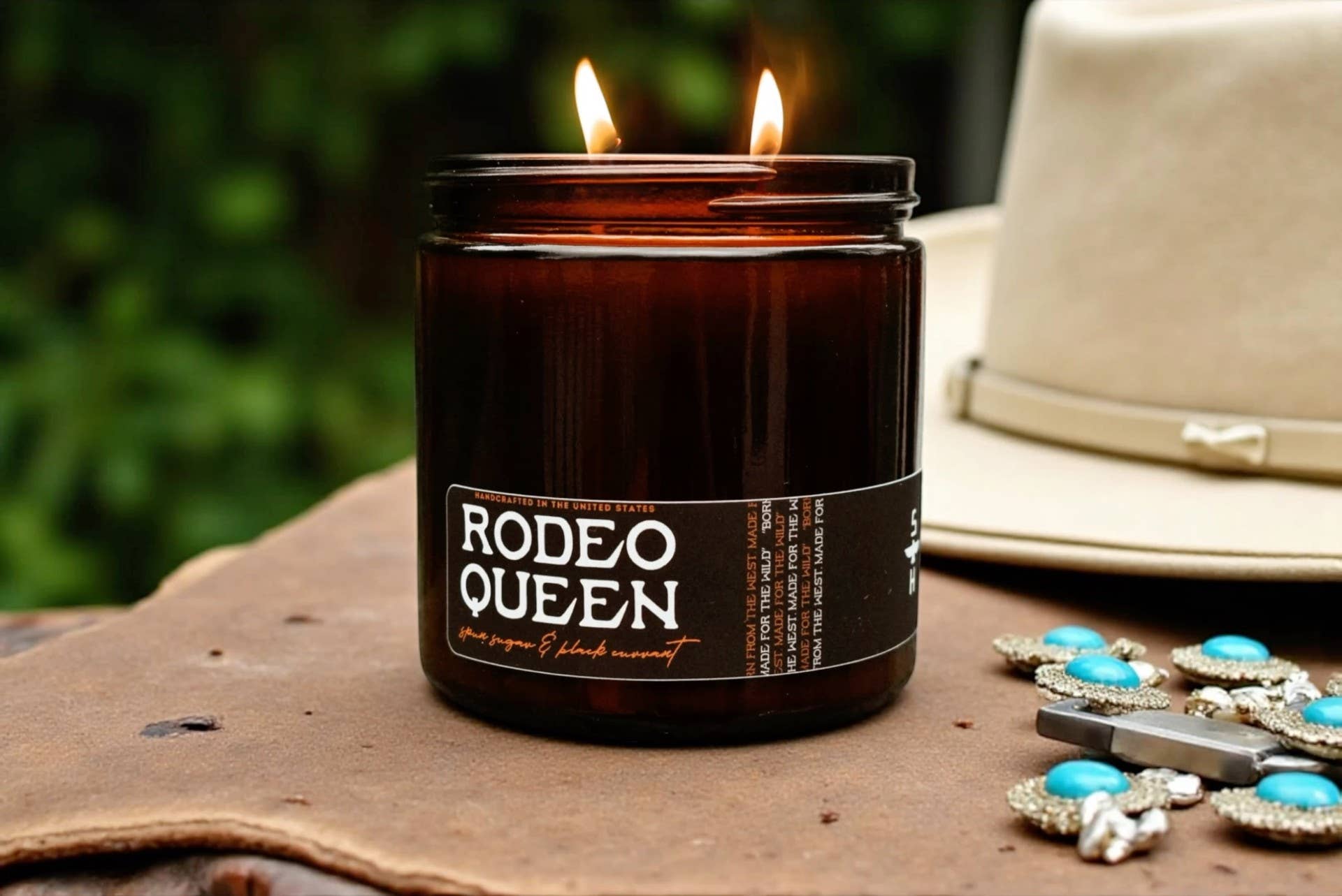 Seventh House Candle - Wholesale Jar/Filled Candle - RODEO QUEEN - Black Currant & Spun Sugar Candle2