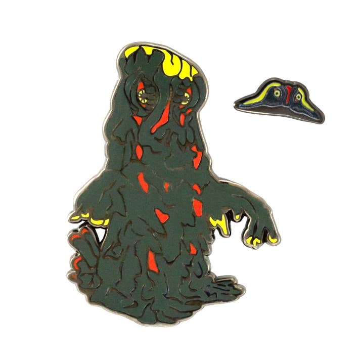 Hedorah (enamel pin set) for wholesale by BxE Buttons X StaciaMade