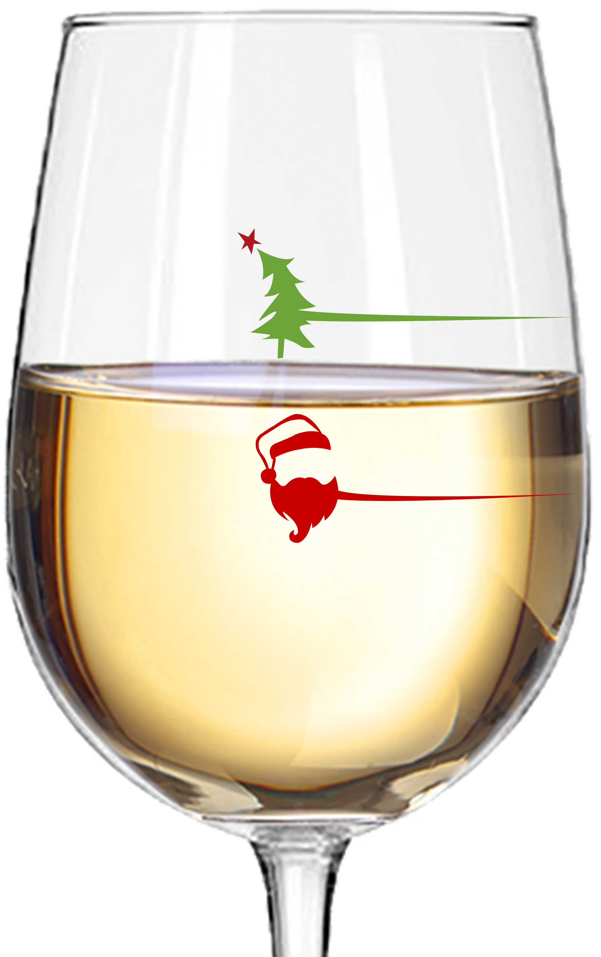 Pourtions Just Right - Wholesale Wine Glass - Stem Wine Glass | Santa / Grinch3