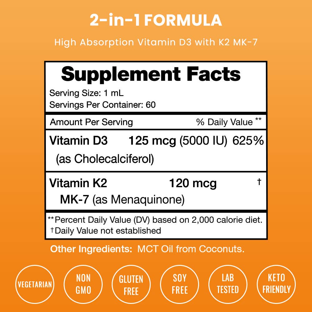 NutraChamps - Wholesale Oral Supplement/Vitamin - Vitamin K2 + D3 Drops4