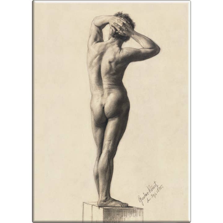 Magnet - Klimt, Gustav - "Male Nude" for wholesale by Square Deal Recordings & Supplies