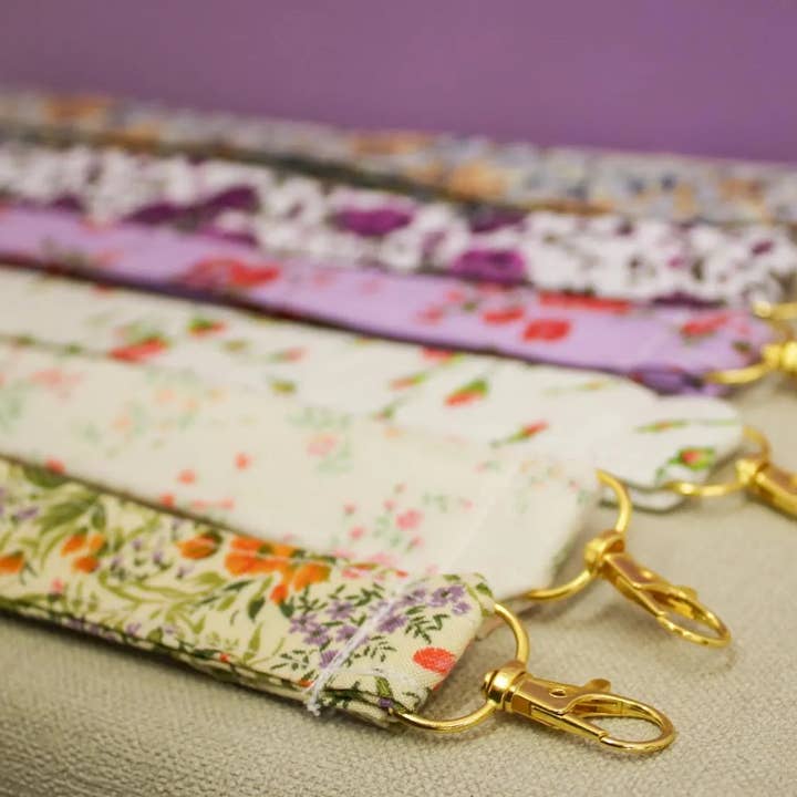 Wildestdreams.flowers – wholesale Lanyard – Women’s – Handmade Fabric Lanyard Wristlet Boho Key Fob Gold Clasp5