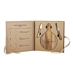 Faithworks by Creative Brands - Wholesale Cheese Board - Cardboard Wood Paddle Cheese Board Set - Bless this Home1