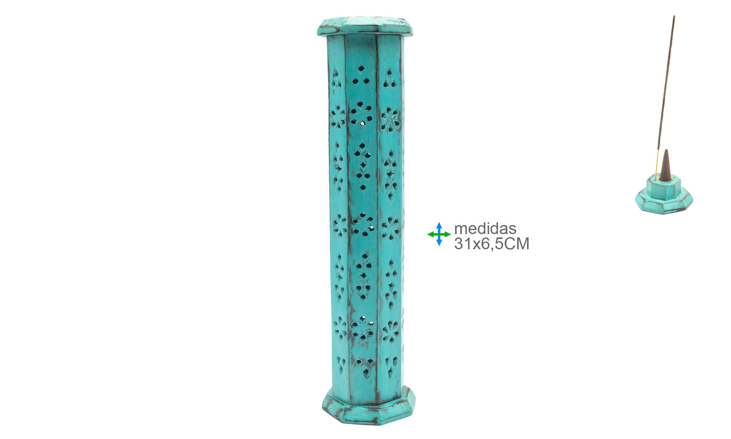 Esoterica Arte - Wholesale Incense Holder - P. Inc. Natural Tower 31x6.5cm0