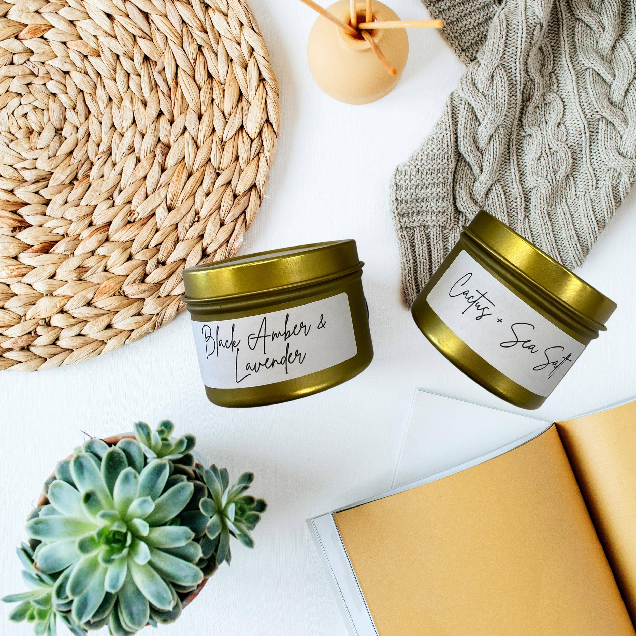 Orglamix – Velas de viagem por atacado – Vela de amostra | Velas de soja de marca própria Etiqueta branca personalizada4