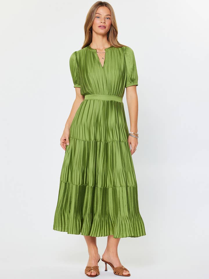 Pleated Maxi Dress for wholesale by Current Air
