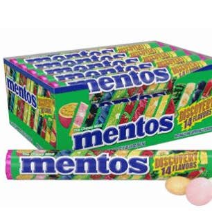 iSweet.ca - Wholesale Mints - (S1-06) Mentos Discovery Rolls 1.32oz x15 Units0