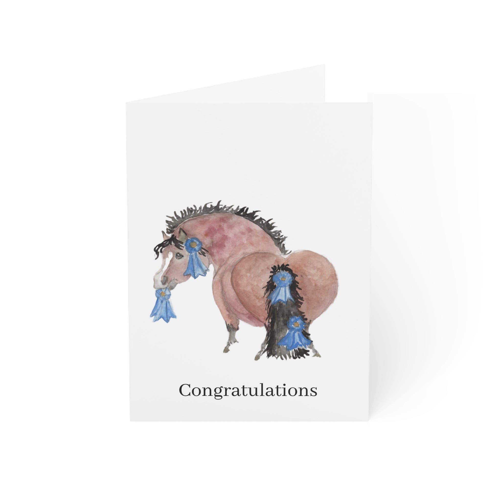 Sona Equestrian - Wholesale Christmas Card - Adorable Ponies Single Greeting Card17