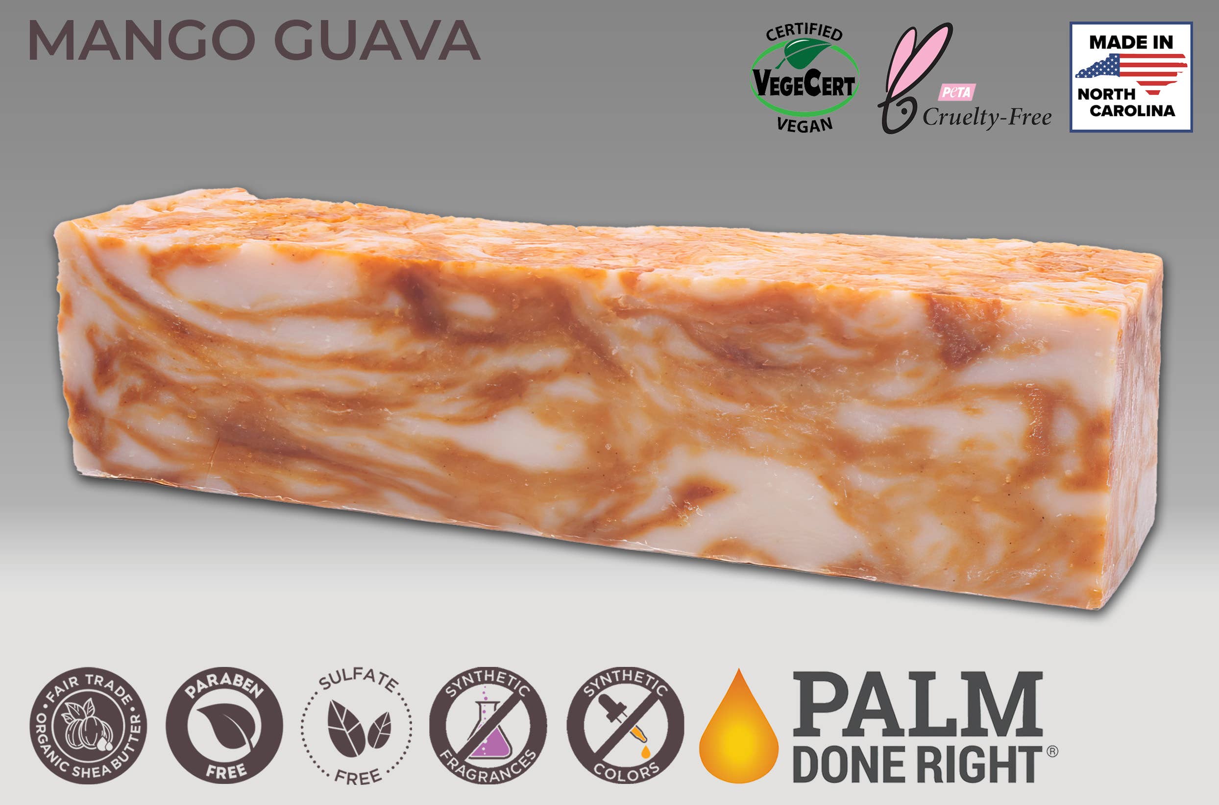 Adams Handmade Soap - Wholesale Bar Soap - Mango Guava Soap1