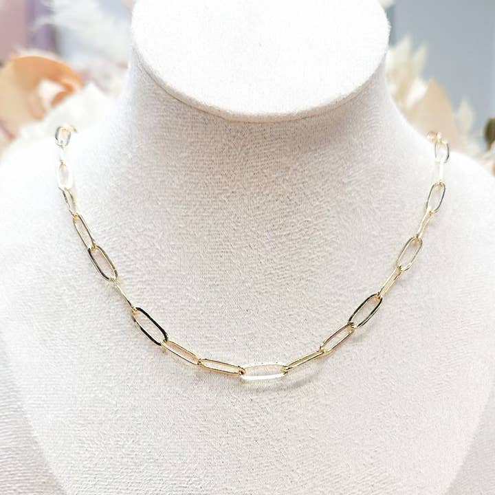 Paperclip Chain for Clip On Clasp or Jump Ring Charm Bar for wholesale by Parker J Jewelry & Charm Bar