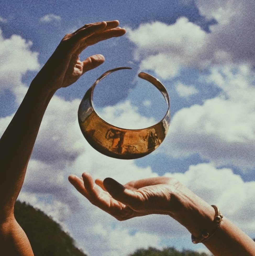 Bisjoux - Vendita all'ingrosso Bracciale a polsino - Bracciale rigido moderno in ottone massiccio stile tuareg africano5