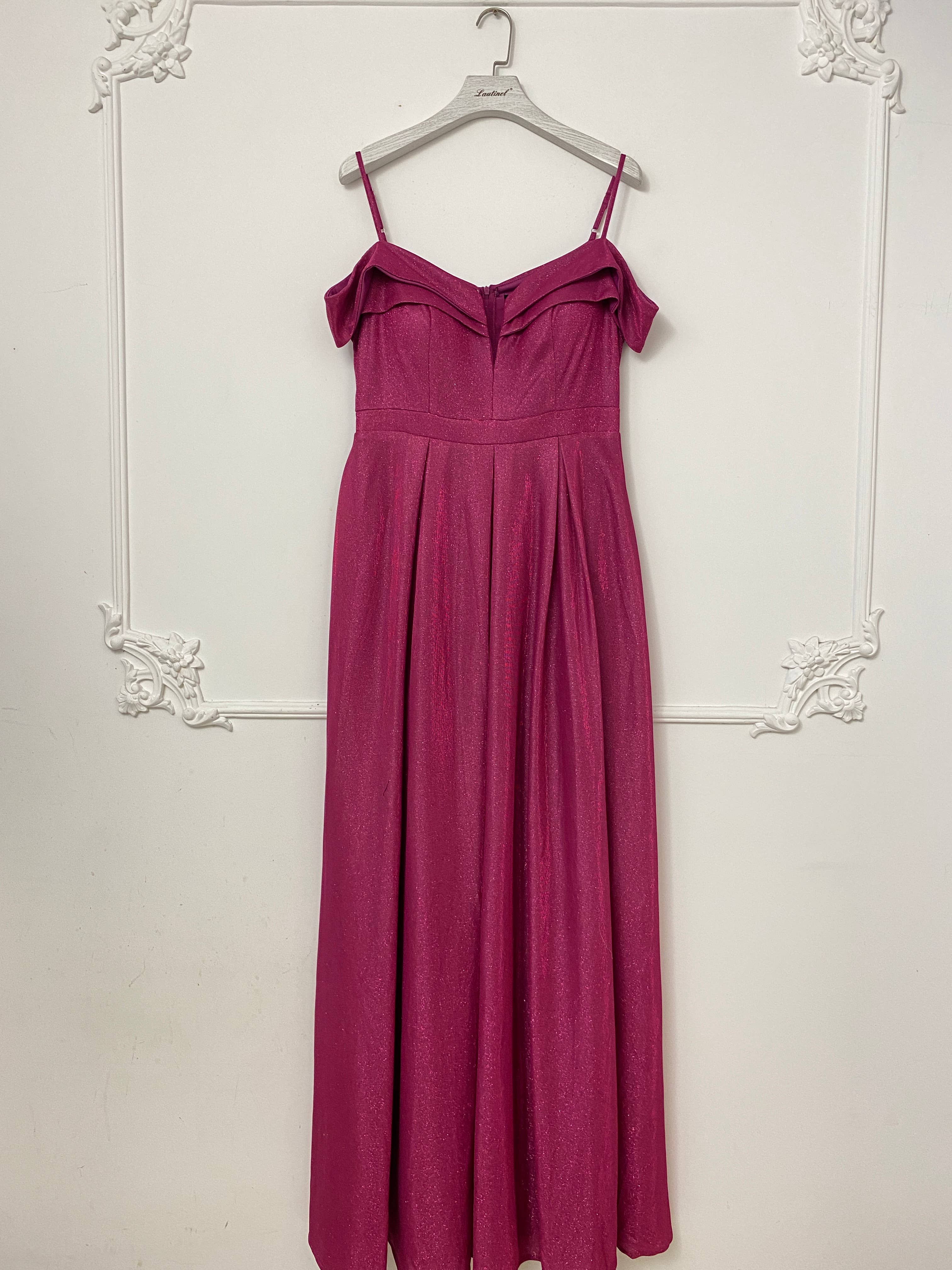 Lautinel - Wholesale Gown - Women's - Boat Neck Sequin Long Evening Dress R183623