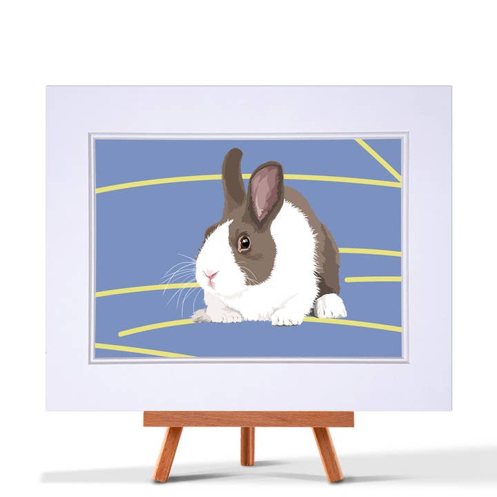 Rabbit Print for wholesale by Leslie Gerry