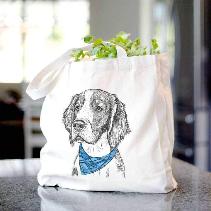 Beige Roxy the Welsh Springer Spaniel - Tote Bag for wholesale on Faire15