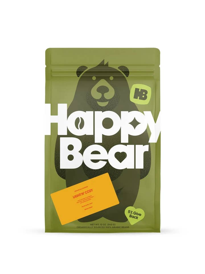 Light N' Cozy for wholesale by Happy Bear Coffee Company