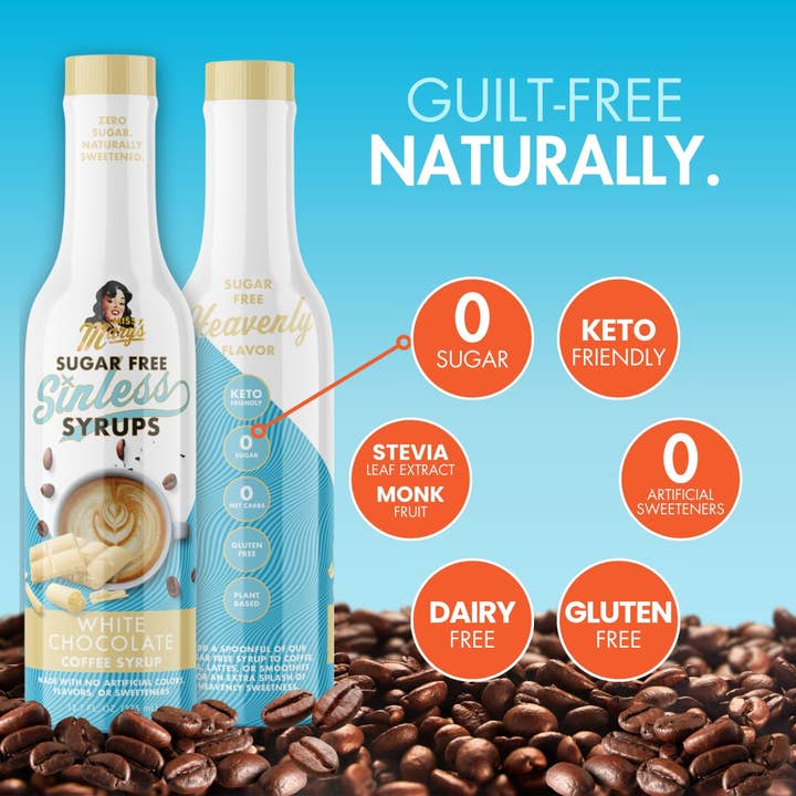 Miss Mary's Mix - Wholesale Flavored Syrup - White Chocolate Sugar Free Sinless Syrups3