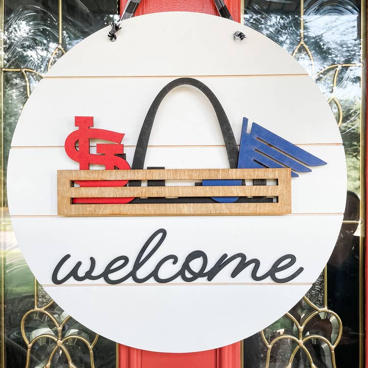 St. Louis Sports-Themed Tiered Tray Bundle for wholesale by Lumber Revolution