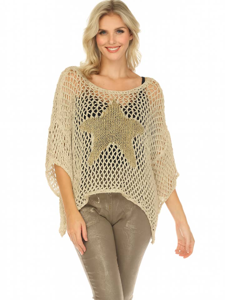 Top a Stella all'Uncinetto per la vendita all'ingrosso da parte di Marisima by Urban Mangoz