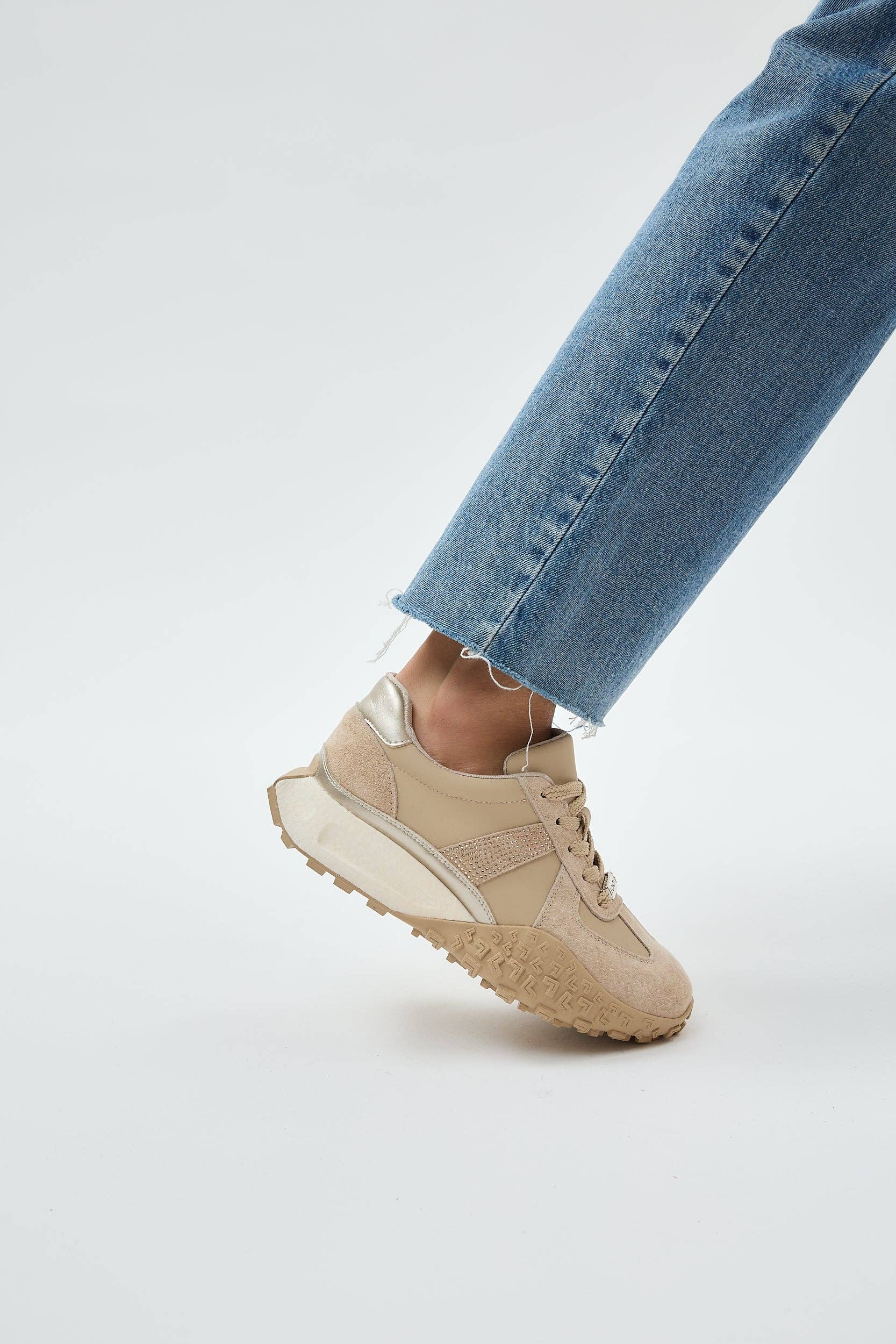 LONZA SHOES - Vente Baskets tendance – femme - Lenora Beige7