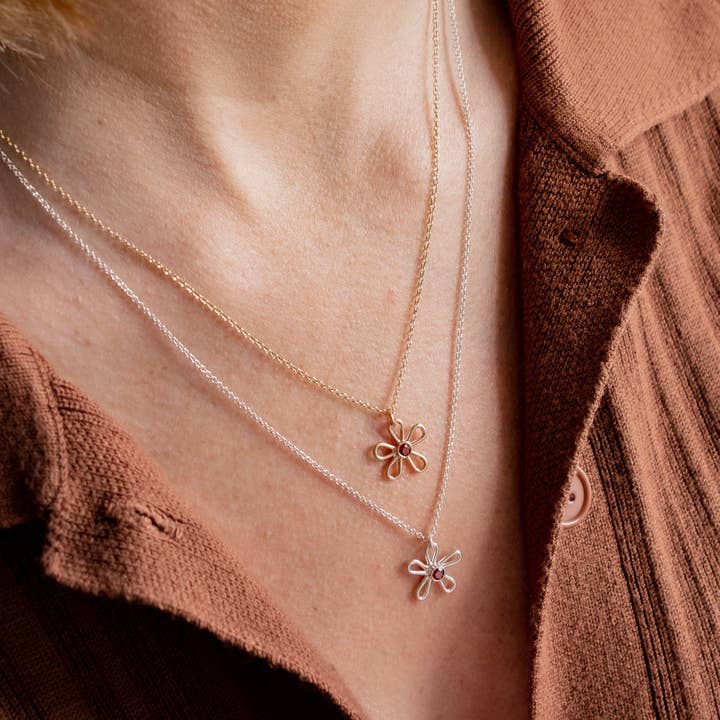 Garden, Birthstone Necklace for wholesale by Open Fire Jewellery