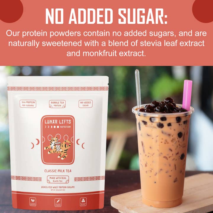 Lunar Lifts Nutrition – Engroshandel Protein-/superfoodpulver – Classic Milk Tea – Proteinpulver med græs-fodret valleisolat og bobate6