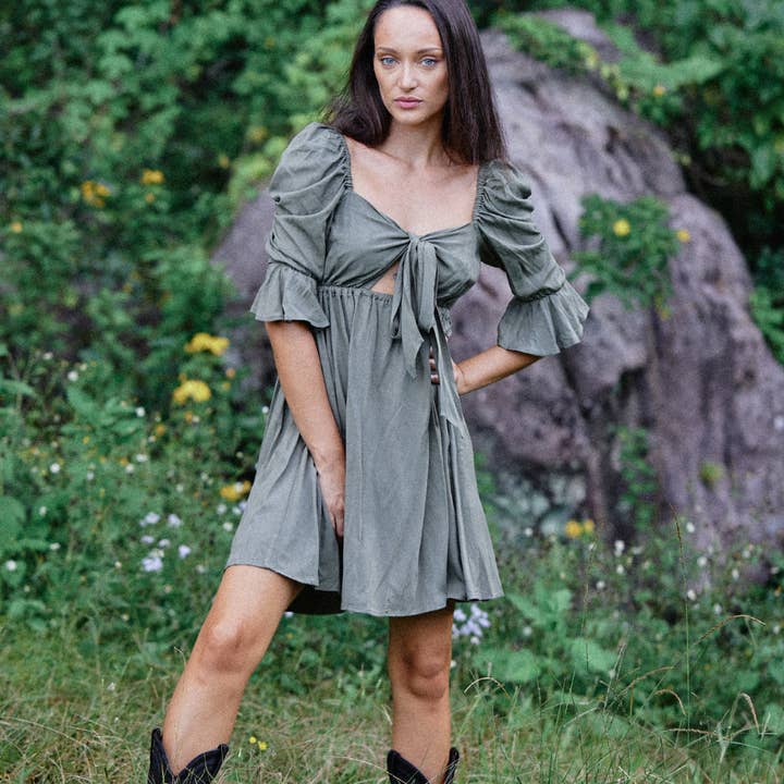 Jade Mini Dress and other Purchase Wholesale tasha apparel. Free Returns & Net 60 Terms on Faire trending on Faire.