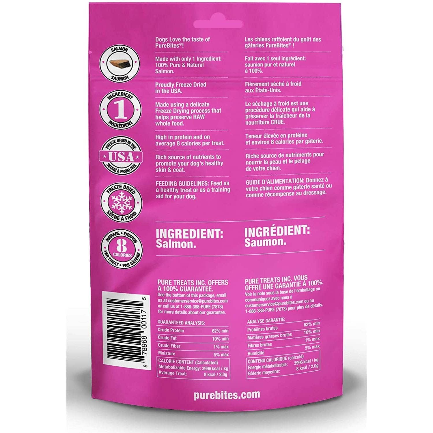 Elite Pet Distributors - Wholesale Pet Treats - Dog - PureBites Freeze-Dried Salmon Dog Treats1