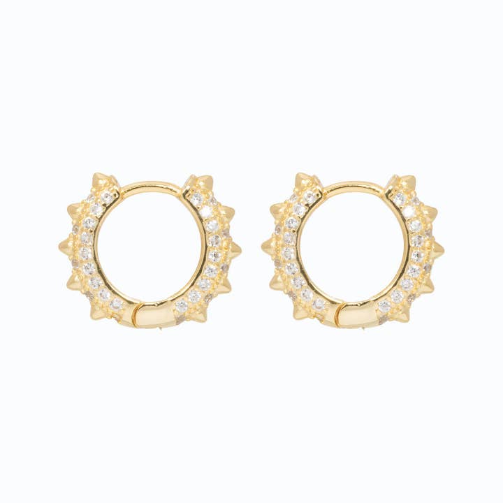 Bobbie 925 Sterling Silver Huggie Örhängen 18K Guldpläterade för wholesale av Lillys Amsterdam