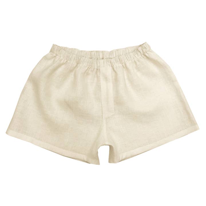 Calzoncillos tipo bóxer beige, ropa interior para dormir, unisex, orgánicos para venta al por mayor de DucksnFoxes