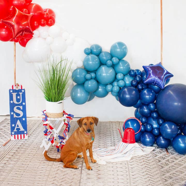 Ellie's Party Supply - Wholesale Balloon - 4th of July Balloon Arch Kit - Patriotic Balloon Garland Kit