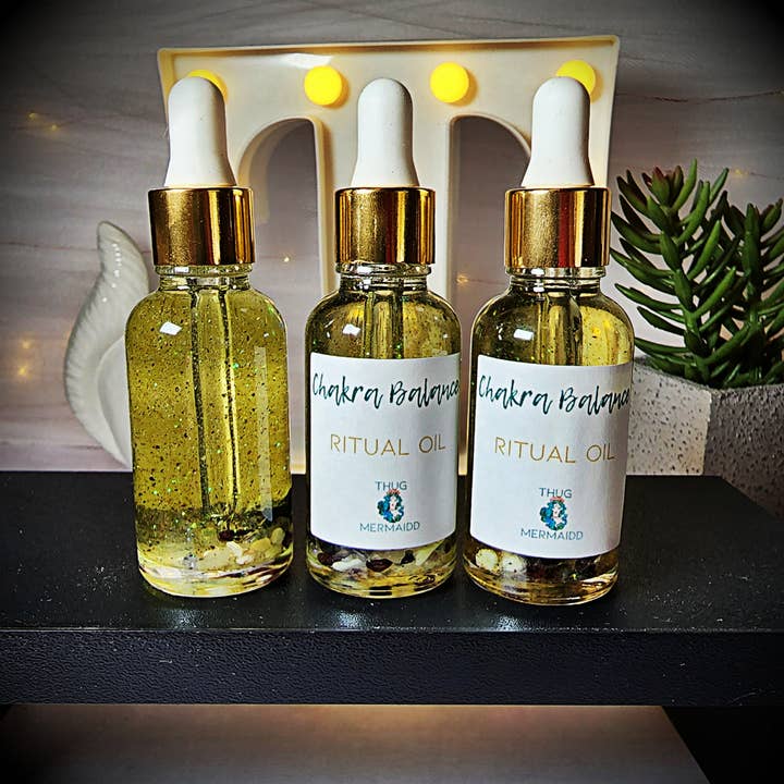 Huile rituelle et manifestation CHAKRA BALANCE pour la vente par THUG MERMAIDD