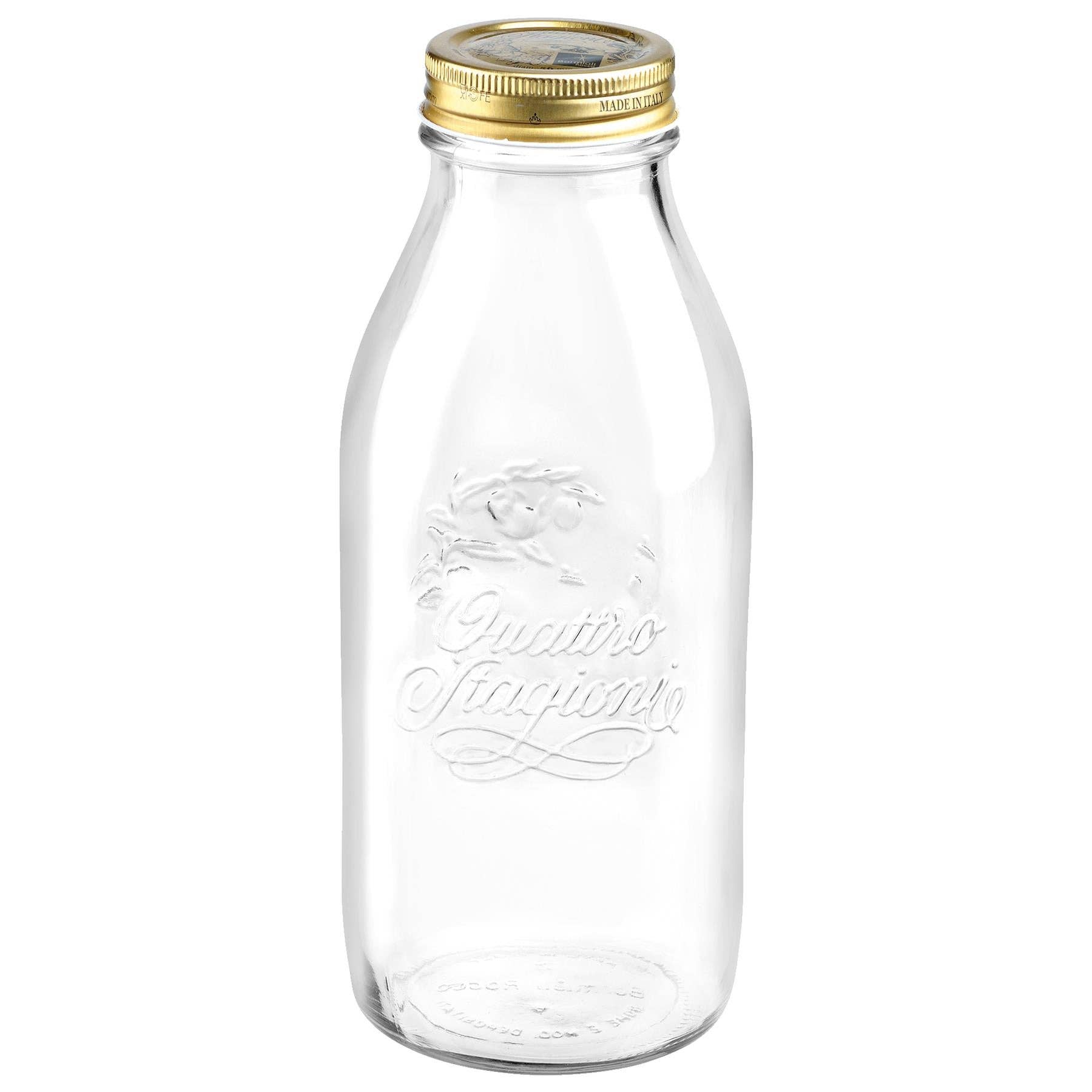 Rinkit Ltd – wholesale Jar – 1L Quattro Stagioni Glass Bottle with Screw Top Lid0