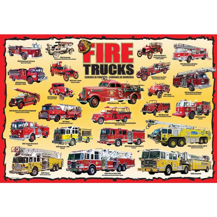 Eurographics Puzzles Europe - Wholesale Puzzle - Kids - Fire Trucks1