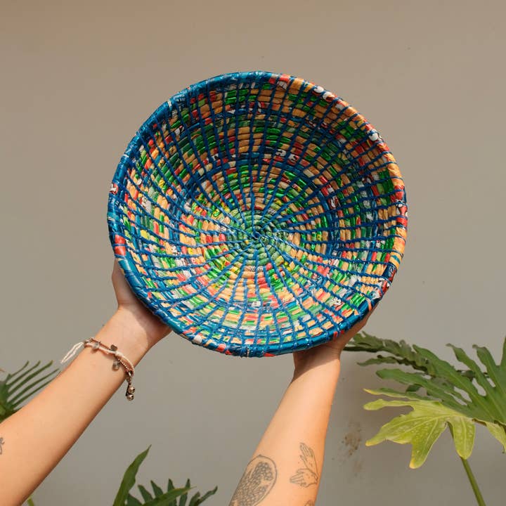 Local Women’s Handicrafts - Wholesale Basket - Recycled Plastic Baskets1