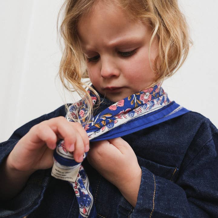 SO FAMILY - Vente Écharpe – enfant - Foulards Bébé, Enfant Bellis Nuit 5O cm