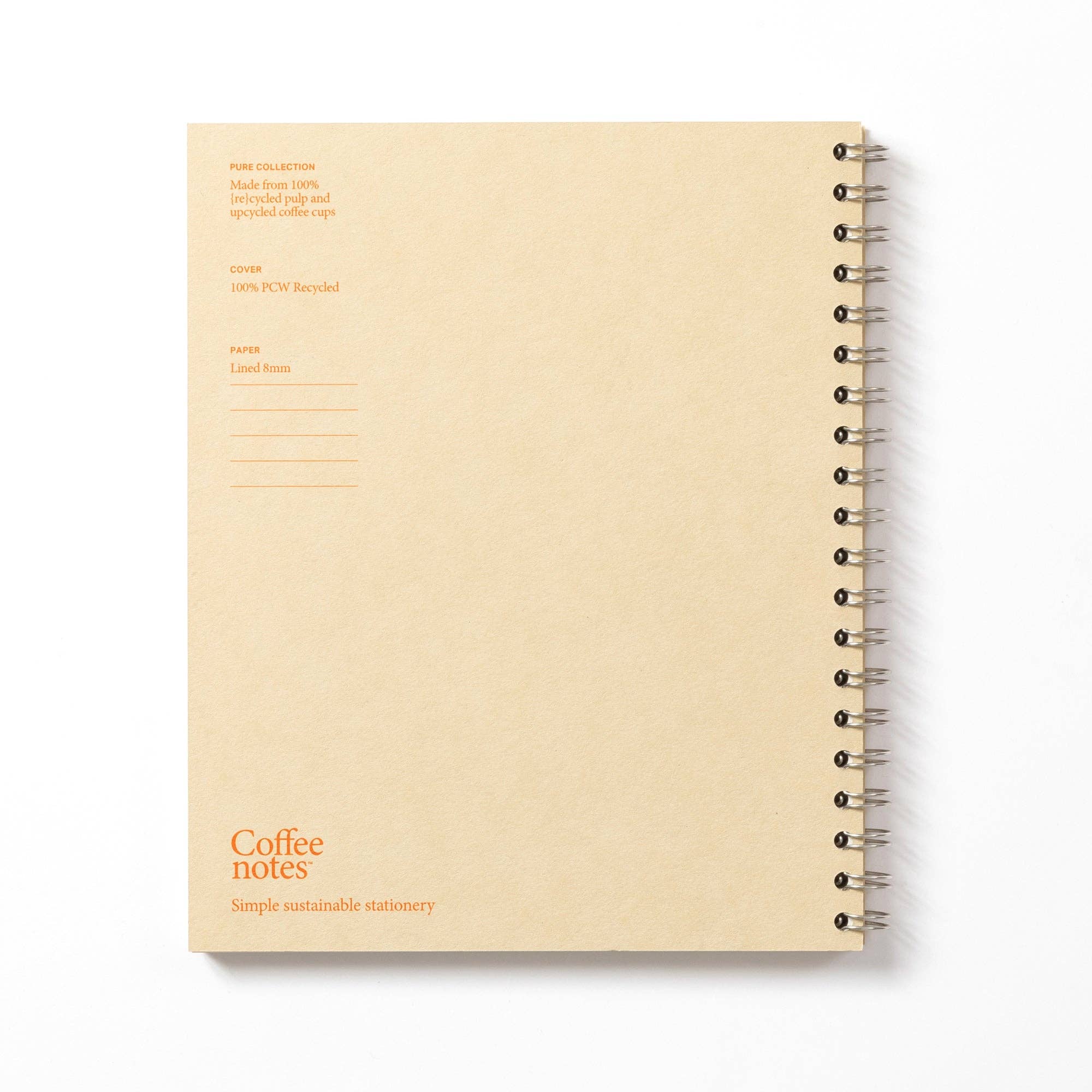 Coffeenotes – wholesale Notebook – Kraft Wirebound Notebook (Lined)2