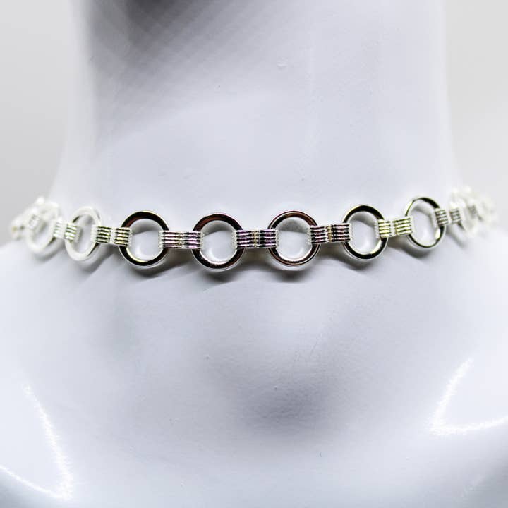 Sølv Choker halskæde for engroshandel hos Lyscie Créations