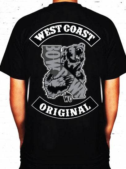 Patch motard Cali pour la vente par Bow Down Clothing