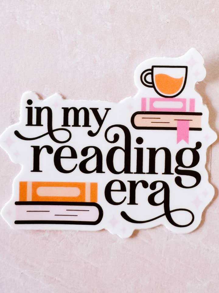 Autocollant en vinyle À l'ère de la lecture pour la vente par Frederick Made